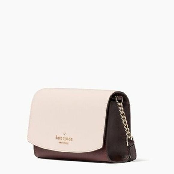 Kate Spade Crossbody Staci Small Flap Purse in Rose Smoke - Picture 3 of 5